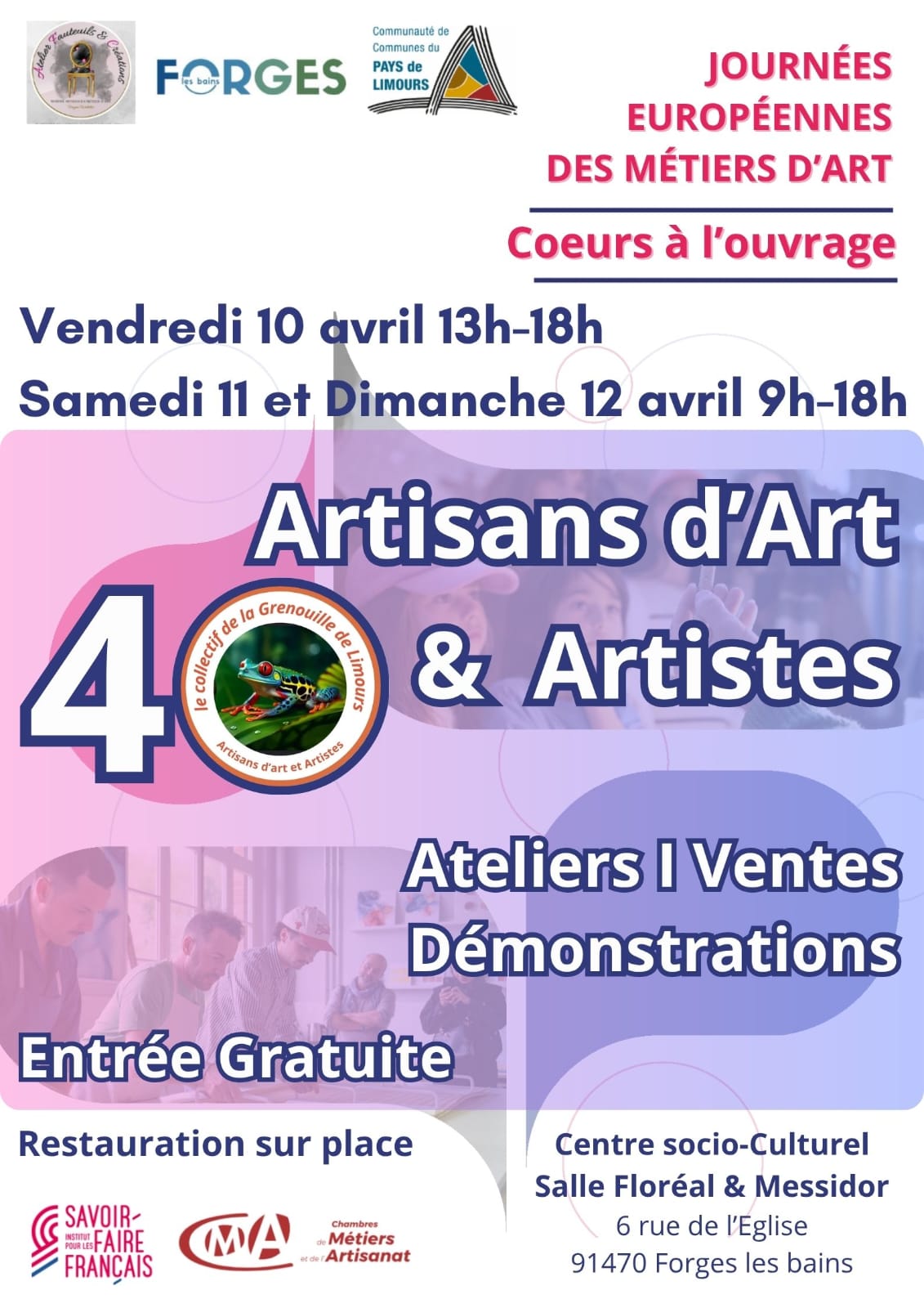 JEMA 2026 du 10 au 13 avril à Forges-les-bains
